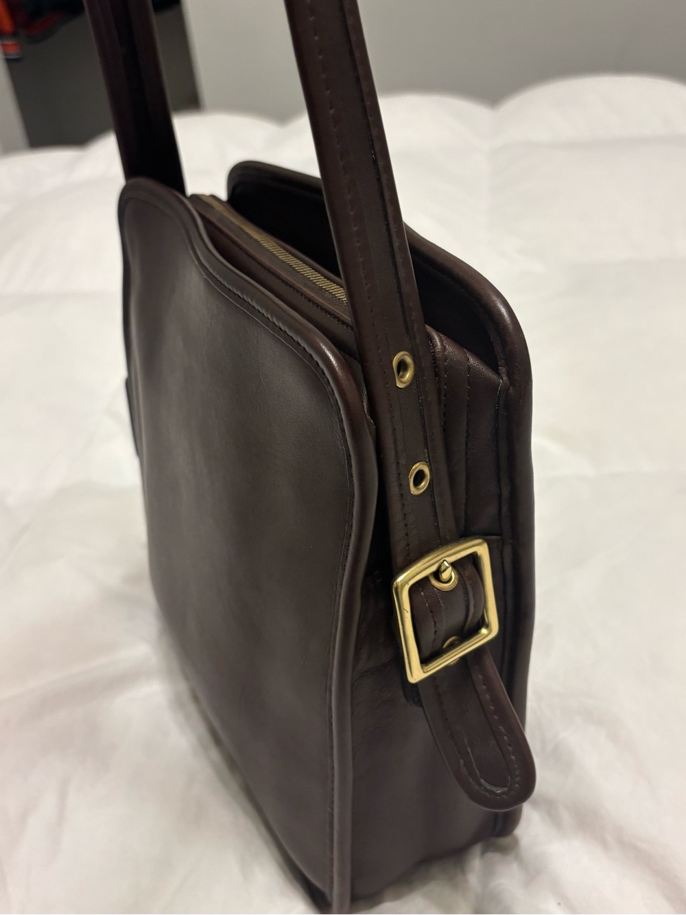 Vintage Coach Legacy North / South Compartment Bag - 9168 Brown - Picture 12 of 16